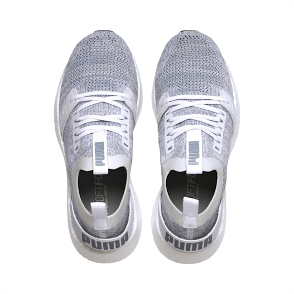 NRGY Neko Engineer Knit Women's Running Shoes, Puma White-Quarry