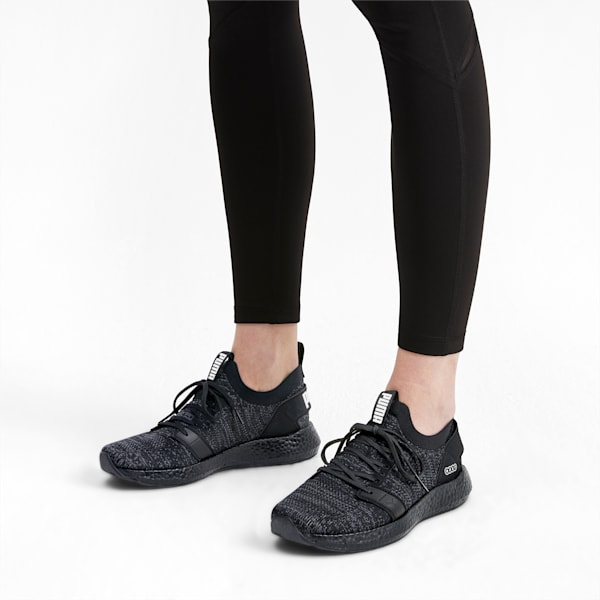 NRGY Neko Engineer Knit Women's Running Shoes, Puma Black-Puma Black