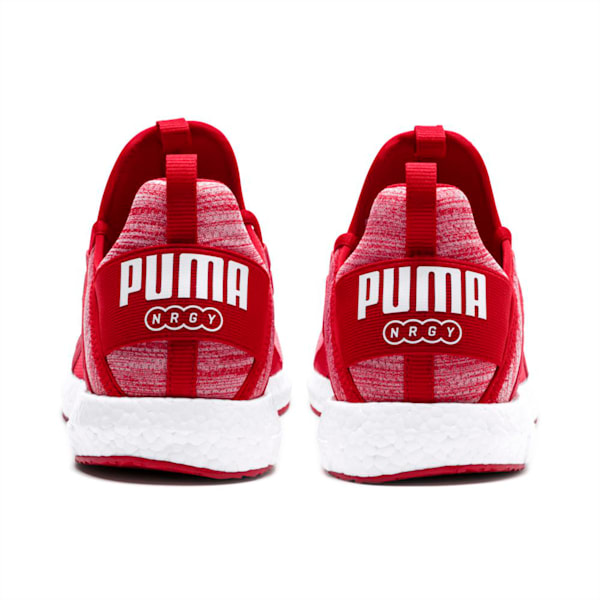 Mega Energy Heather Knit Men’s Running Shoes, Ribbon Red-Puma Black, extralarge-IND