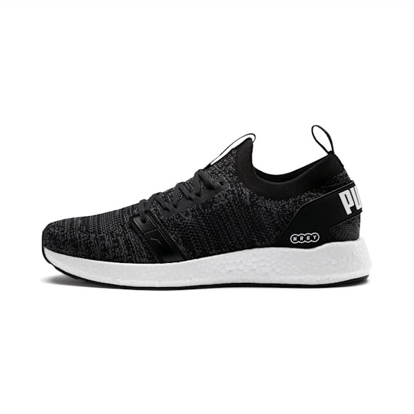 NRGY Neko Engineer Knit Men's Running Shoes, Puma Black-Iron Gate, extralarge