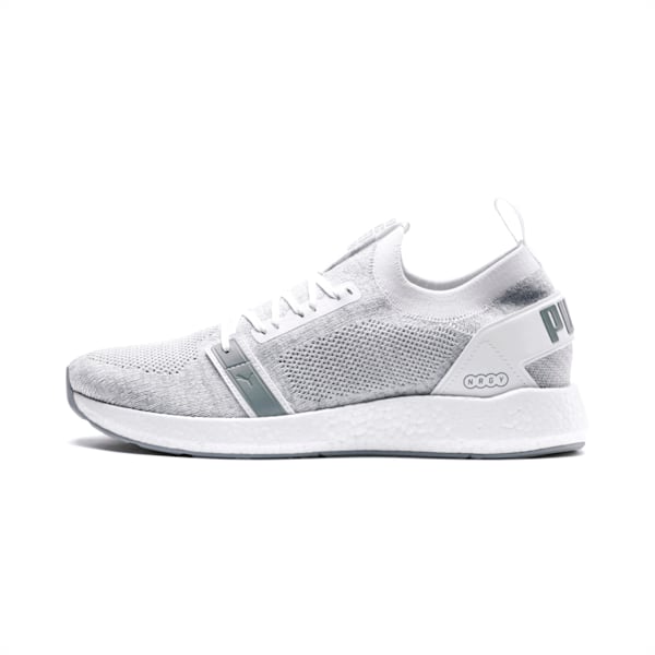 NRGY Neko Engineer Knit Men's Running Shoes, Puma White-Quarry, extralarge