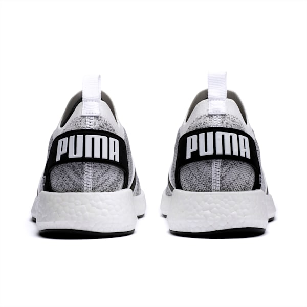 NRGY Neko Engineer Knit Men's Running Shoes, Puma White-Puma Black, extralarge-IND