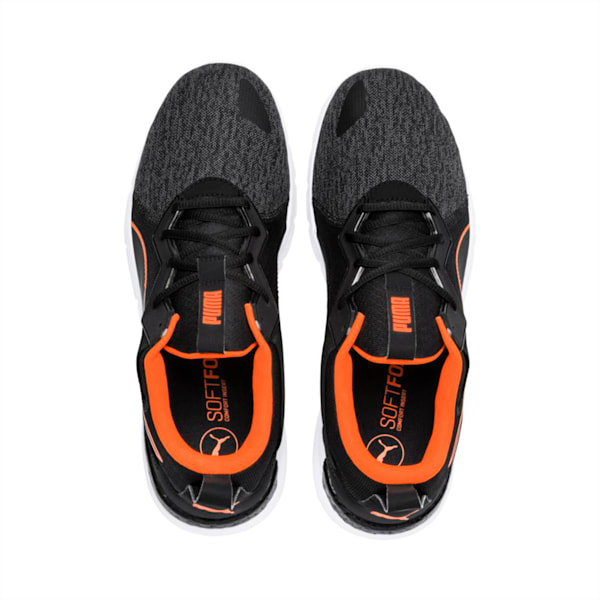 NRGY Dynamo Futuro Men's Running Shoes, Puma Black-Shocking Orange, extralarge-IND