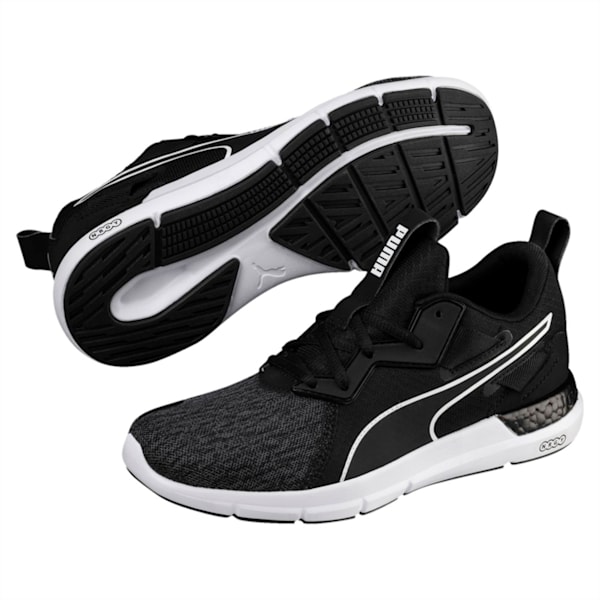 NRGY Dynamo Futuro Women's Running Shoes, Puma Black-Puma White, extralarge-IND