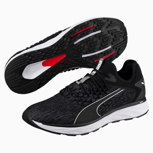 SPEED 600 FUSEFIT Men’s Running Shoes, Puma Black-Iron Gate, extralarge