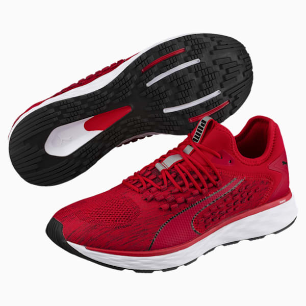 SPEED FUSEFIT Men’s Running Shoes, Ribbon Red-Puma Black, extralarge