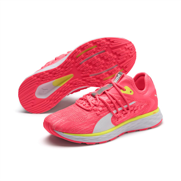 SPEED 600 FUSEFIT Women’s Running Shoes, Pink Alert-Puma White, extralarge