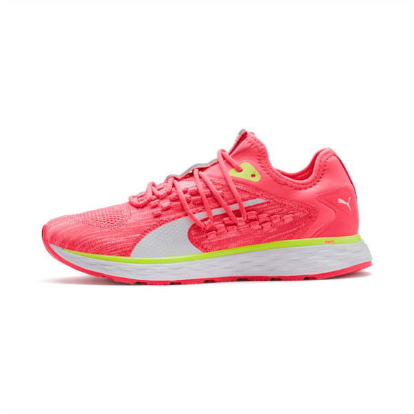 SPEED 600 FUSEFIT Women’s Running Shoes, Pink Alert-Puma White, extralarge