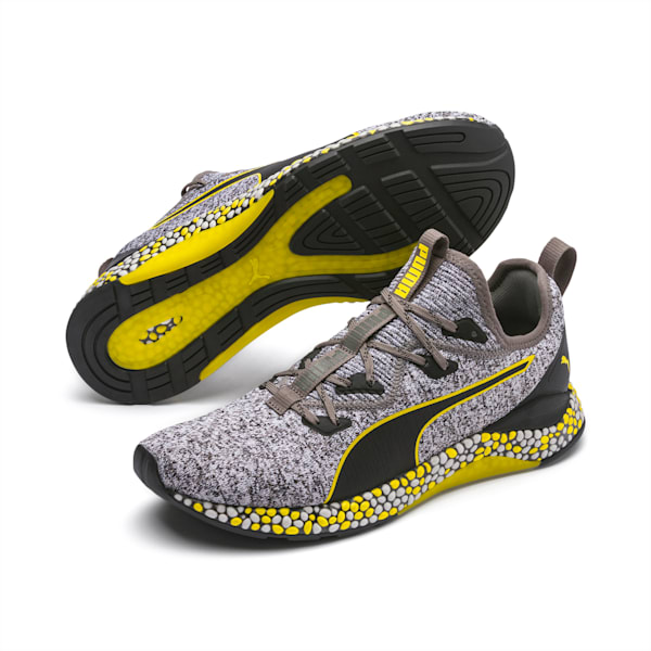 HYBRID Runner Men’s Running Shoes, Puma Black-Puma White-Blazing Yellow, extralarge