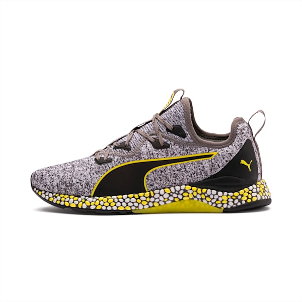 HYBRID Runner Men’s Running Shoes, Puma Black-Puma White-Blazing Yellow, extralarge