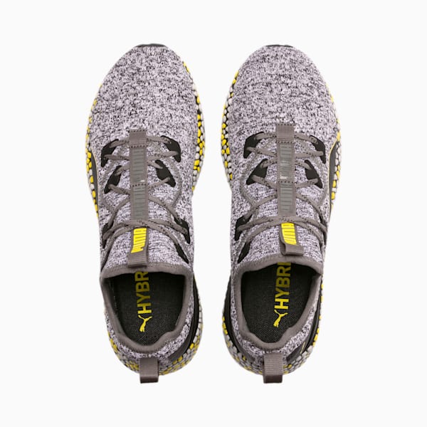 HYBRID Runner Men’s Running Shoes, Puma Black-Puma White-Blazing Yellow, extralarge