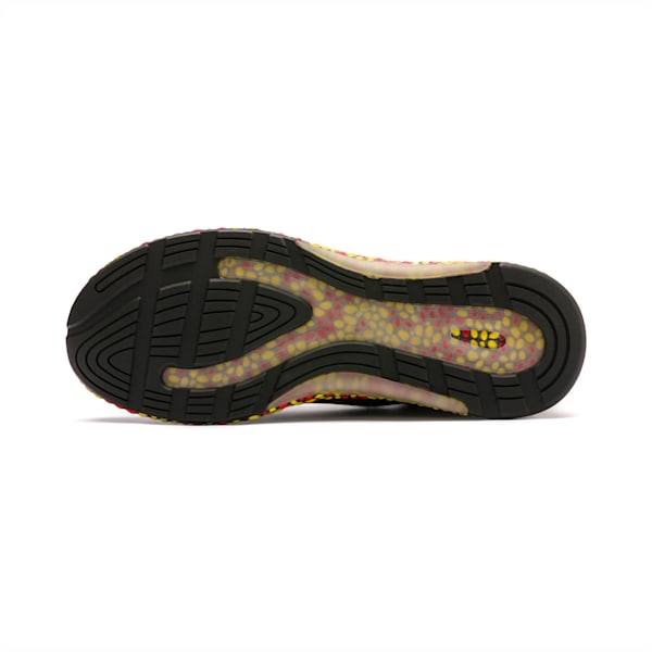 HYBRID Runner Men’s Running Shoes, Puma Black-High Risk Red-Blazing Yellow, extralarge