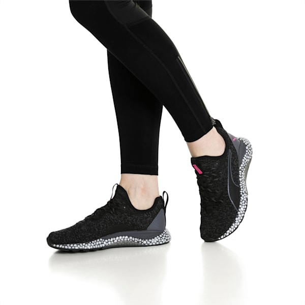 HYBRID Runner Women’s Running Shoes, Puma Black-Iron Gate-KNOCKOUT PINK, extralarge