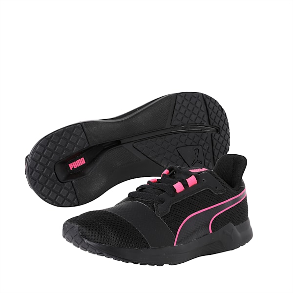 PUMA Flex XT Active Women's Training Shoes, Puma Black-KNOCKOUT PINK, extralarge-IND