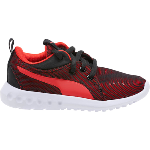 Carson 2 Breathe Little Kids' Shoes, Puma Black-Flame Scarlet, extralarge