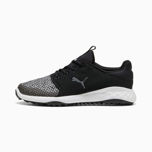 メンズ ゴルフ グリップ フュージョン スポーツ スパイク シューズ, Puma Black-QUIET SHADE, extralarge-JPN