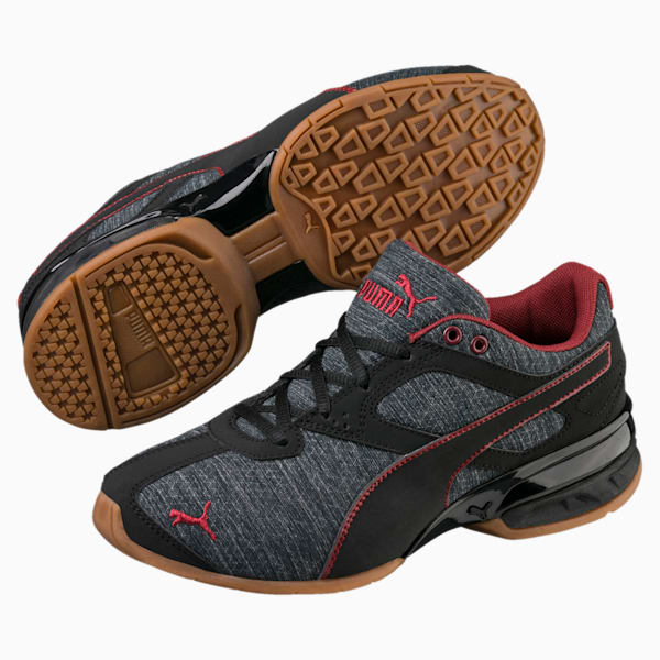 Tazon 6 Heather Rip Little Kids' Shoes, Iron Gate-Puma Black-Pomegranate, extralarge