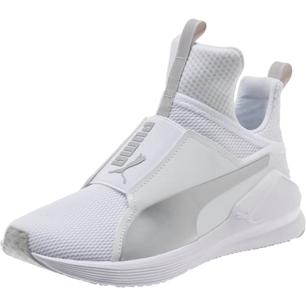Fierce Core Sneakers JR, Puma White-Gray Violet, extralarge