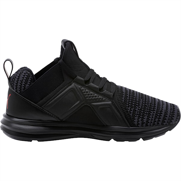 Enzo Bold Knit Sneakers JR, Puma Black-Asphalt, extralarge