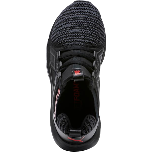 Enzo Bold Knit Sneakers JR, Puma Black-Asphalt, extralarge