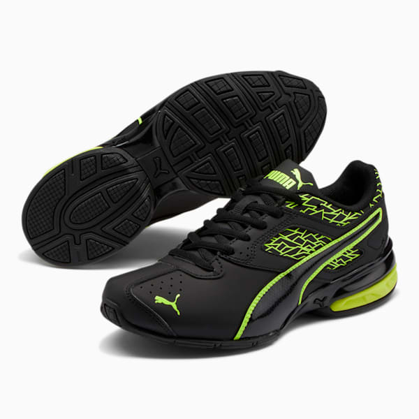 Tenis para niños pequeños Tazon 6 Fracture FM, Puma Black-Safety Yellow, extralarge