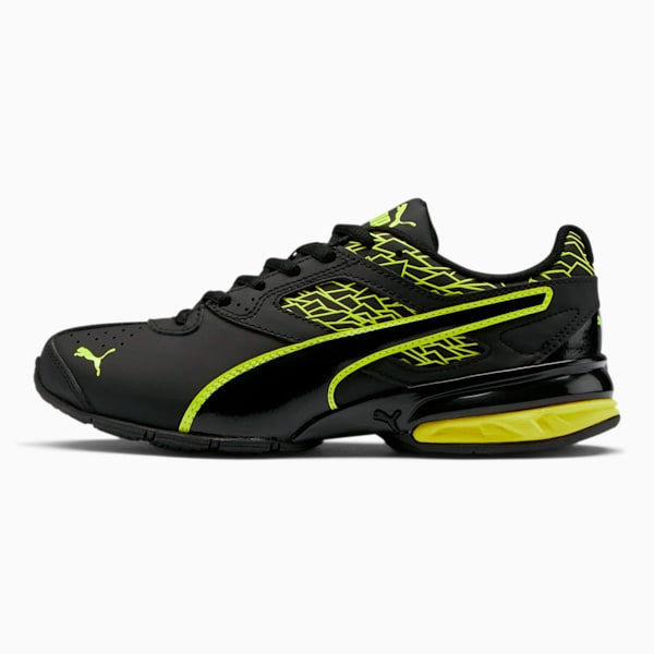 Tazon 6 Fracture FM Sneakers Big Kids, Puma Black-Safety Yellow, extralarge