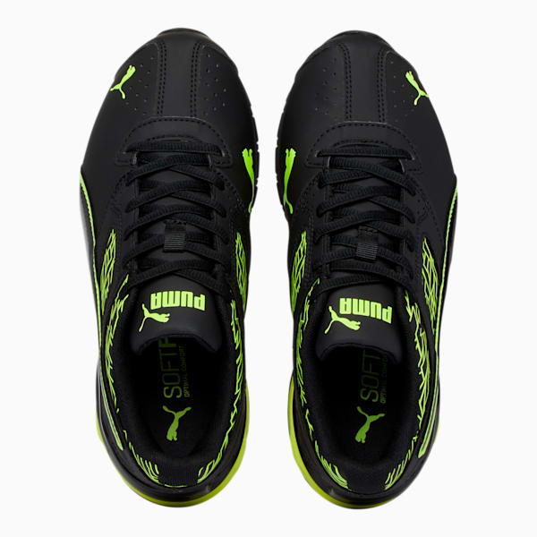 Tenis para niños pequeños Tazon 6 Fracture FM, Puma Black-Safety Yellow, extralarge