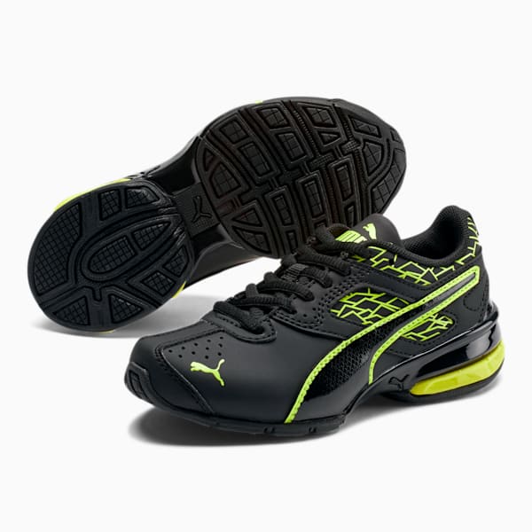 Tazon 6 Fracture AC Little Kids' Shoes, Puma Black-Safety Yellow, extralarge