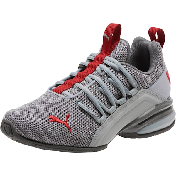 Axelion Training Shoes JR, Quarry-Red Dahlia, extralarge