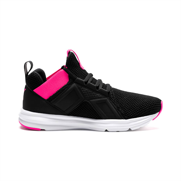 Enzo Weave Women's Sneakers, Puma Black-SHOCKING PINK, extralarge