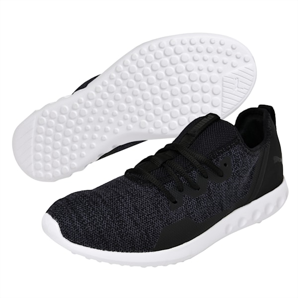 Carson 2 X Knit Unisex Running Shoes, Puma Black-Asphalt, extralarge-IND