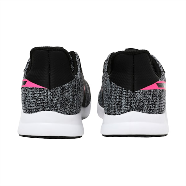 PUMA Flex XT Actv Knit Women's Training Shoes, Puma Black-KNOCKOUT PINK, extralarge-IND