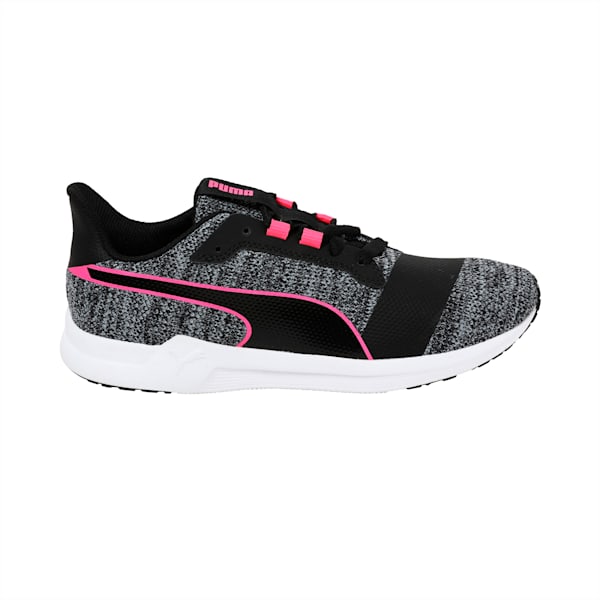 Flex XT Actv Knit Women's Training Shoes, Puma Black-KNOCKOUT PINK, extralarge-IND