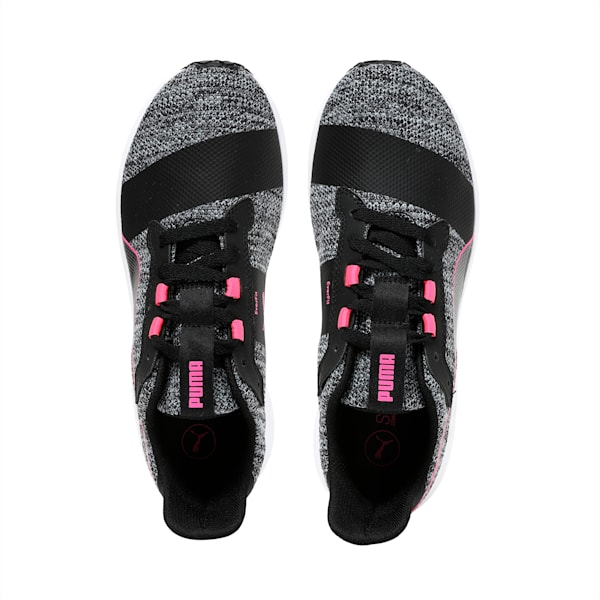 Flex XT Actv Knit Women's Training Shoes, Puma Black-KNOCKOUT PINK, extralarge-IND