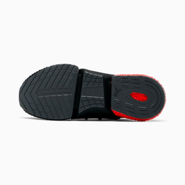 HYBRID Rocket Runner Men’s Running Shoes, Puma Black-High Risk Red, extralarge