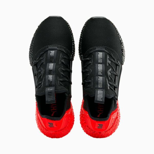 HYBRID Rocket Runner Men’s Running Shoes, Puma Black-High Risk Red, extralarge