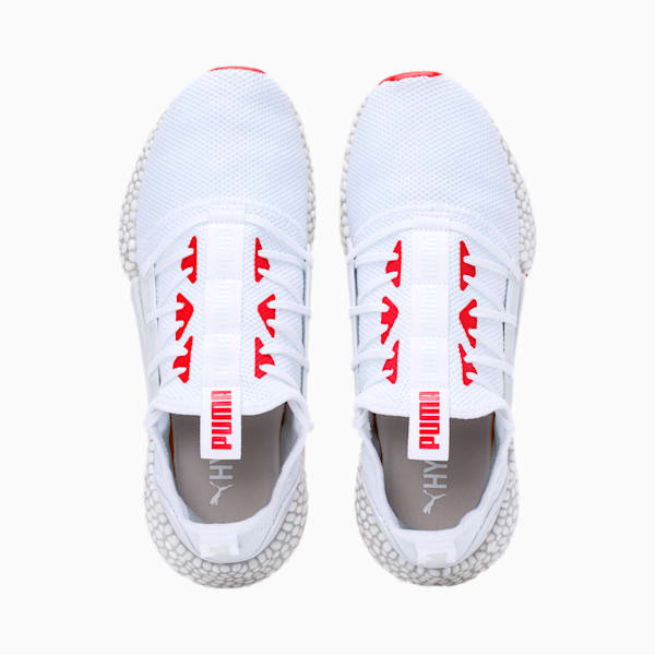 HYBRID Rocket Runner Men’s Running Shoes, White- Red-Gray Violet