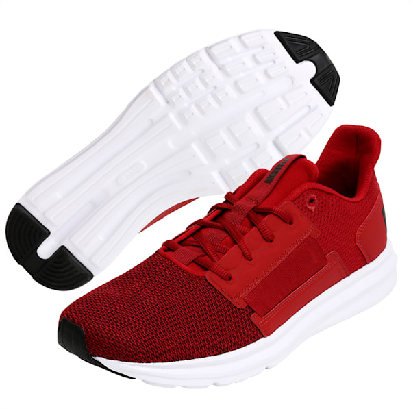 Enzo Street IDP Running Shoes, Red Dahlia-Puma Black, extralarge-IND