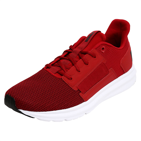 Enzo Street IDP Running Shoes, Red Dahlia-Puma Black, extralarge-IND