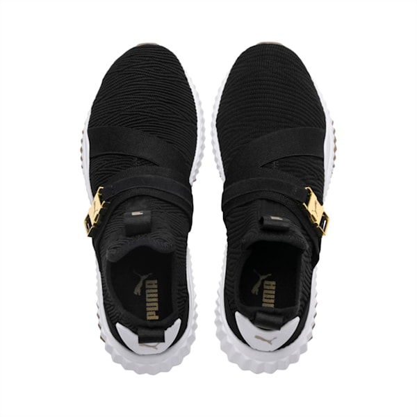 defy varsity mid women's sneakers black