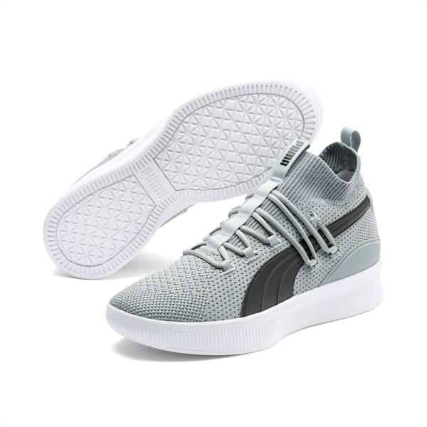 Clyde Court Core Basketball Shoes, Quarry-Puma Black, extralarge