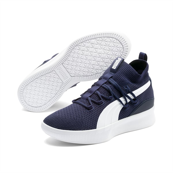 Clyde Court Core Basketball Shoes, Peacoat, extralarge