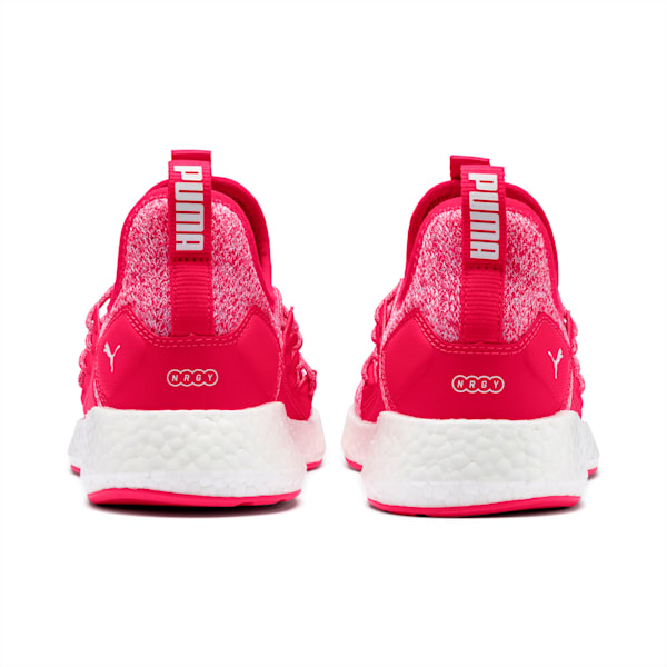 NRGY Neko Knit Running Shoes JR, Nrgy Rose-Puma White, extralarge