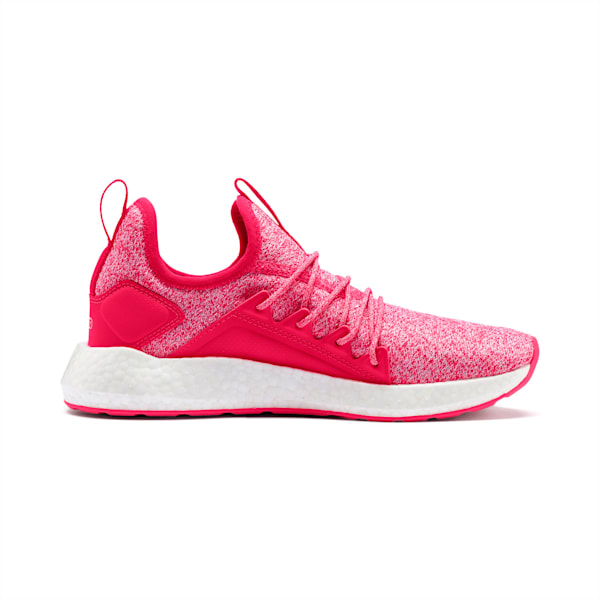 NRGY Neko Knit Running Shoes JR, Nrgy Rose-Puma White, extralarge