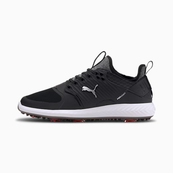 ゴルフ イグナイト パワーアダプト ケージド スパイクシューズ, Puma Black-Puma Silver-Puma Black, extralarge-JPN