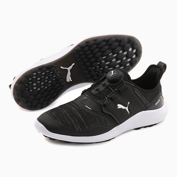 ゴルフ イグナイト NXT ディスク スパイクレスシューズ, Puma Black-Puma Silver-Puma White, extralarge-JPN