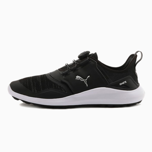 ゴルフ イグナイト NXT ディスク スパイクレスシューズ, Puma Black-Puma Silver-Puma White, extralarge-JPN