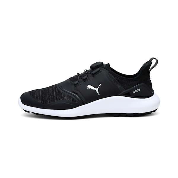 ゴルフ イグナイト NXT ディスク スパイクレスシューズ, Puma Black-Puma Silver-Puma White, extralarge