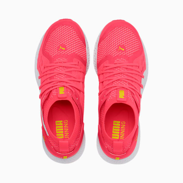 SPEED 500 Women's Running Shoes, Pink Alert-White-Yellow, extralarge