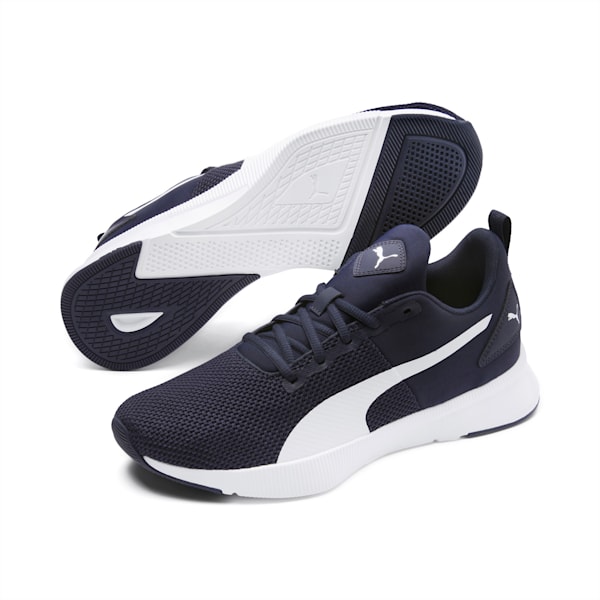 Flyer Runner SoftFoam+ Unisex Running Shoes, Peacoat-Puma White, extralarge-IND